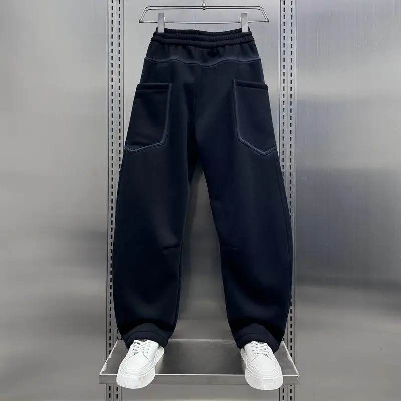 الخريف Sweatpants الرجال العصرية الشارع الشهير بلون مخطط عادية سليم صالح السراويل الرياضية موضة مريحة ركض