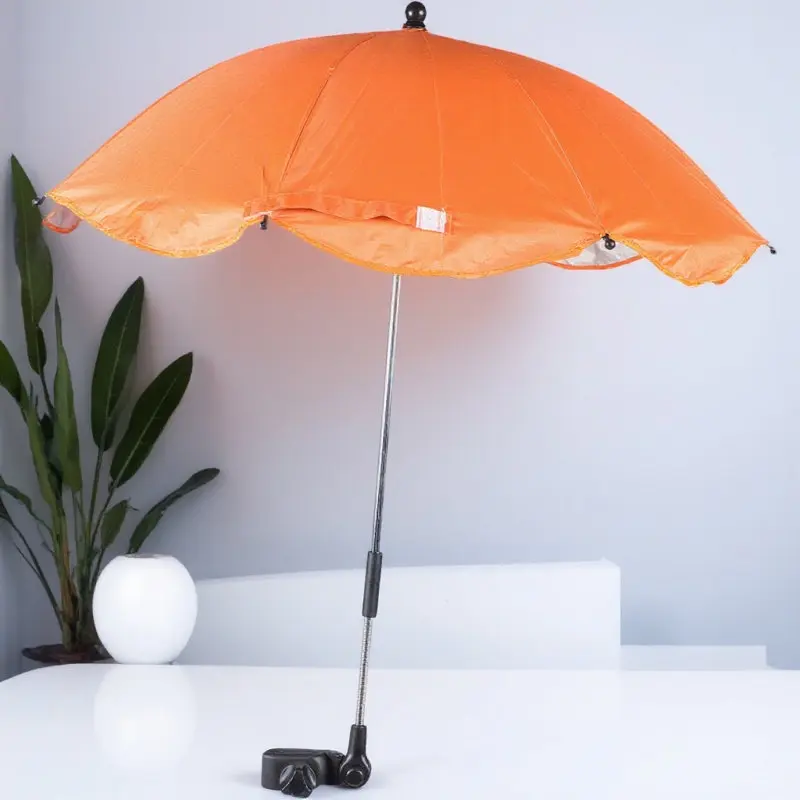 

Baby Stroller Umbrella Clip-on Uv Protection Upf50 Adjustable Clamp for Push Chair Toddler Stroller Parasol Push Chair Umbrella
