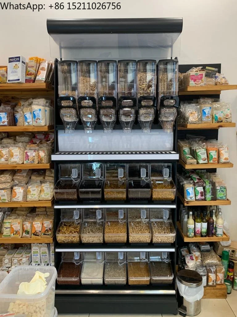 Recipientes de doces para alimentos de nozes para exibição de supermercado e mercearia