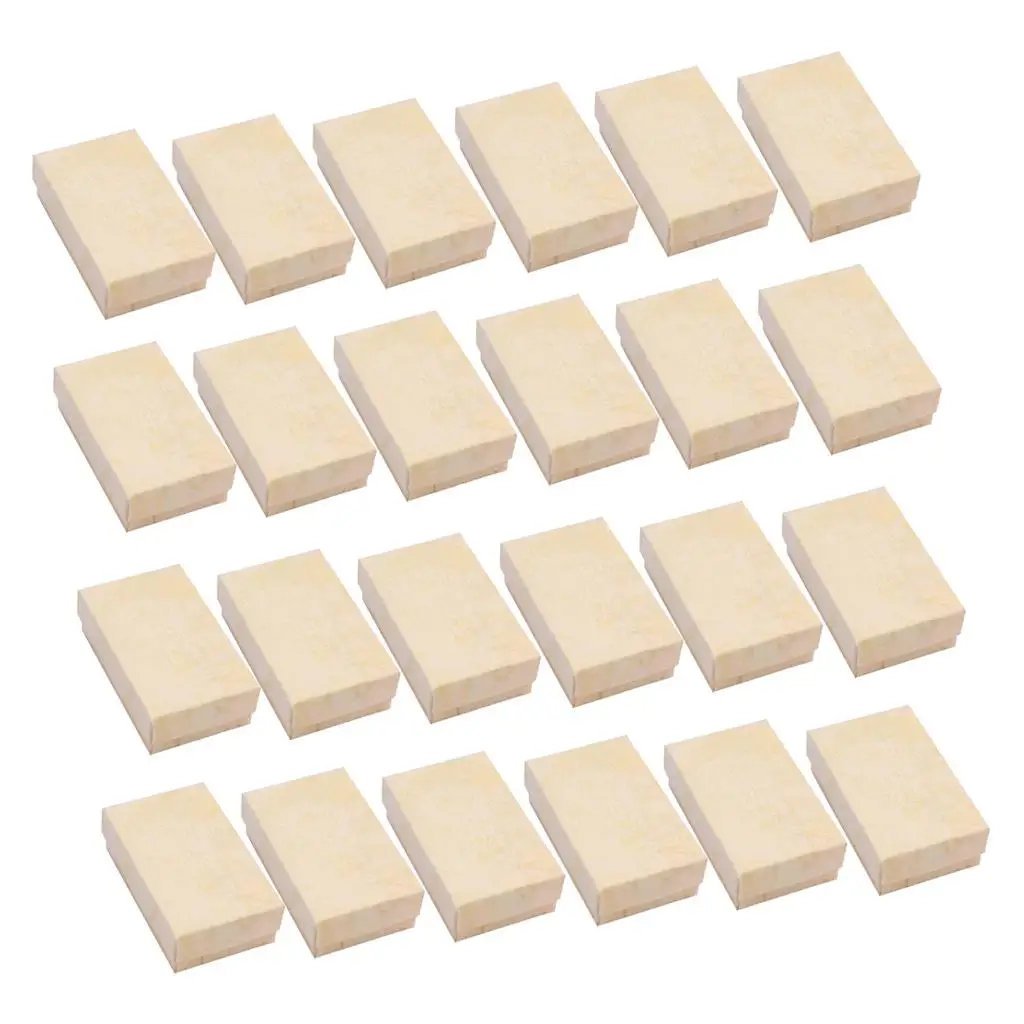 

24 шт. Шкатулка для драгоценностей Картонный набор украшений с губкой для ожерелья, сережек