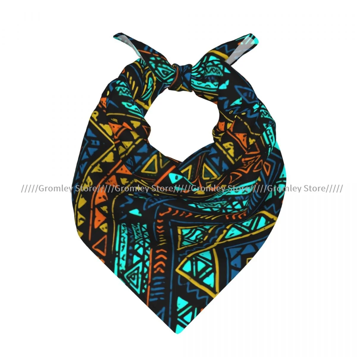 Boho Chic Ethnic Aztec Square Scarf Ladies Casual Head Neck Wrap