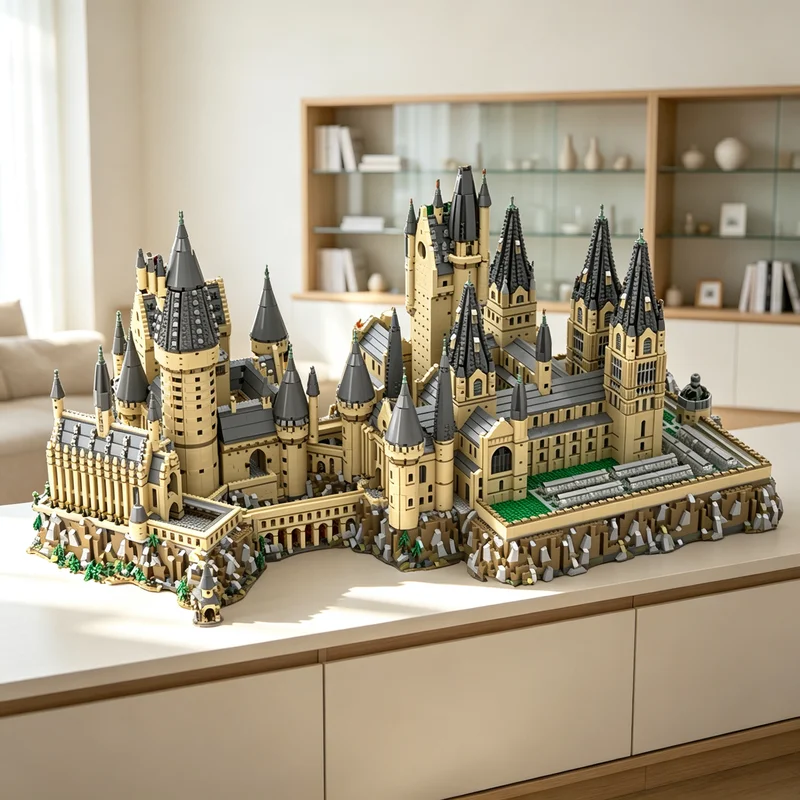 19371pcs MOC Remastered - Hogwart's Castle Epic Extension Harry Model Toys Building Blocks Architecture Christmas Gift Art 3D