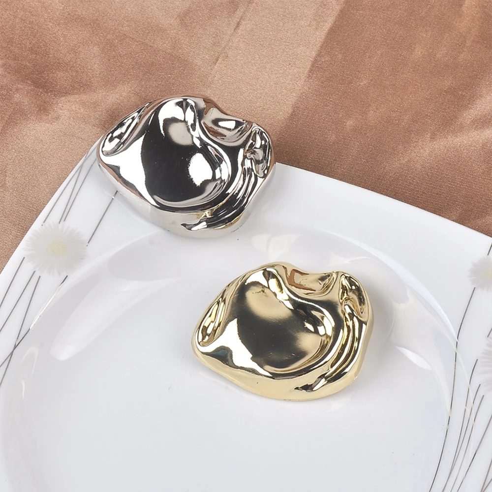 Unique Retro Asymmetrical Metal Coat Buttons, 10pcs 12/17/22mm Irregular Shaped Buttons