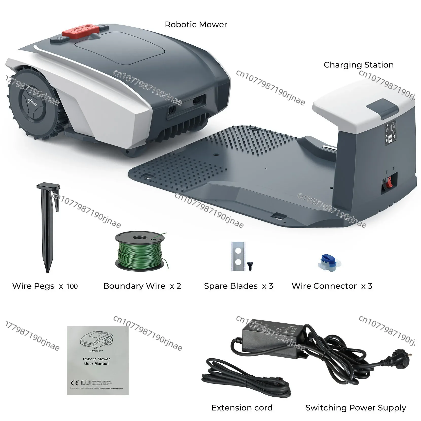 Automatic High-Efficiency Intelligent Pruning Mower, Mobile Phone Planning Path, Courtyard Lawn Robot