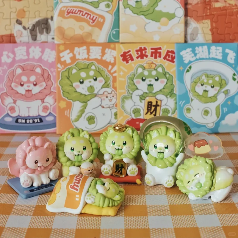 

Vegetable Elf Vegetable Dog Small Hanging Card Series Blind Box Cartoon Doll Handmade Desktop Ornament Refrigerator Sticker Toy