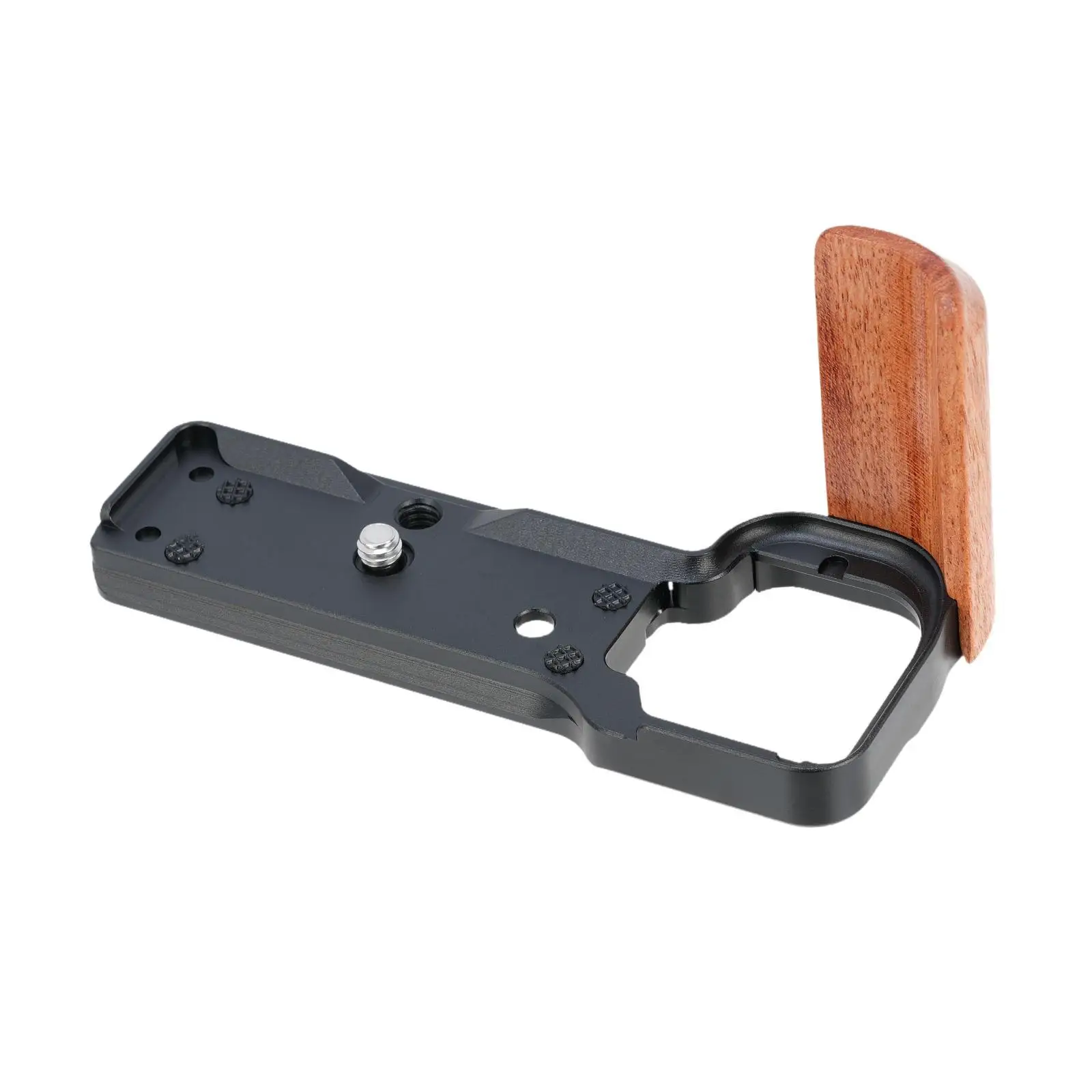 Wooden Hand Grip Metal L Bracket Portable for Zv-e10 Camera Easily Install