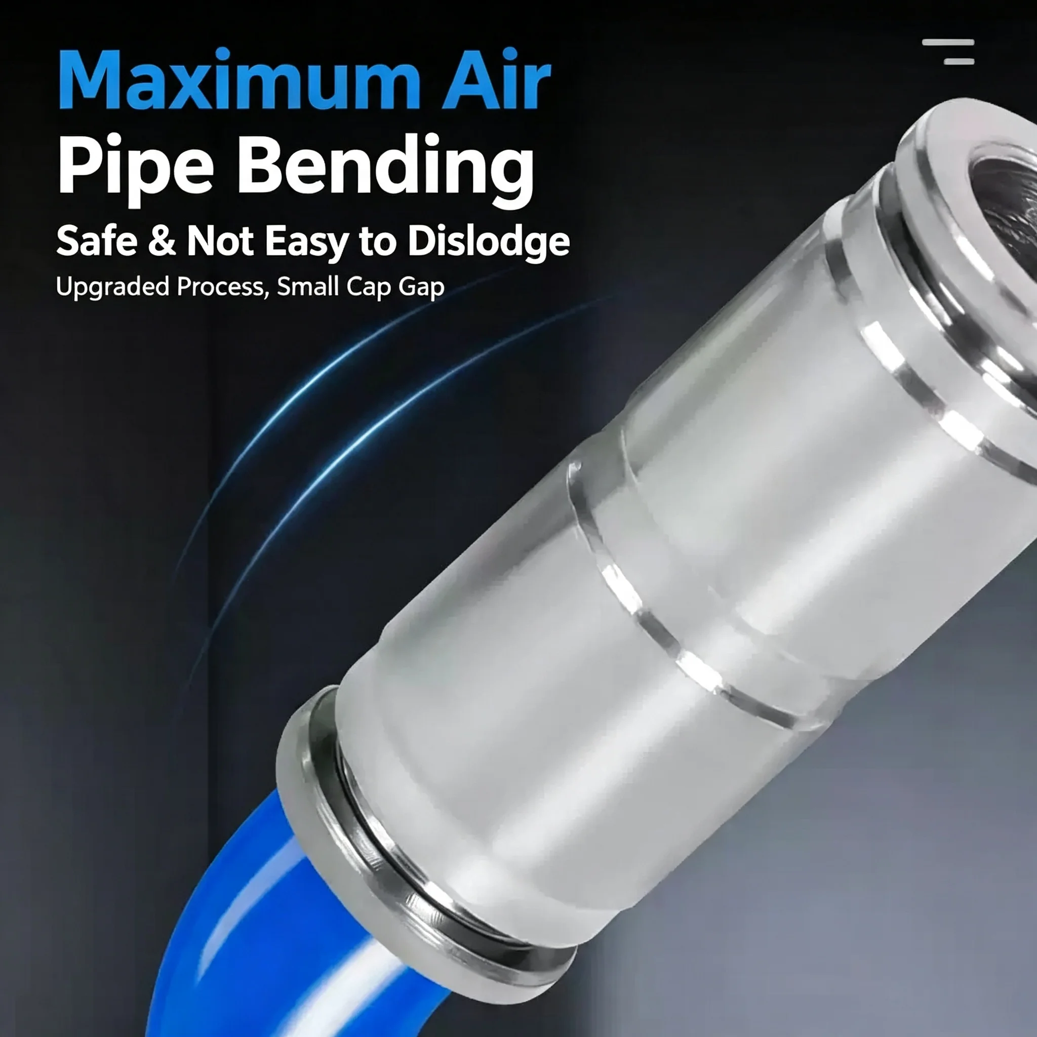 Nickel-Plated Copper Air Pipe Fitting High Temperature High Pressure Corrosion Resistant Reducing Pneumatic Quick Push-in Connec