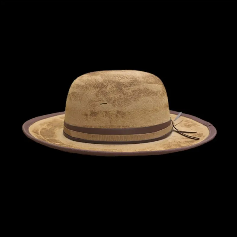style felt hat with decoration