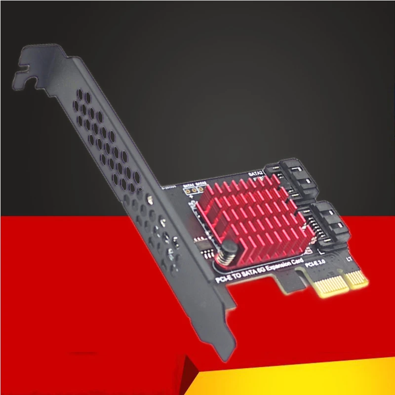 

Адаптер Chi a Mining SATA PCI e, 2 порта SATA 3,0 на PCIe x1, плата расширения SATA3.0 PCIe конвертер PCI-e JMB 582, плата расширения