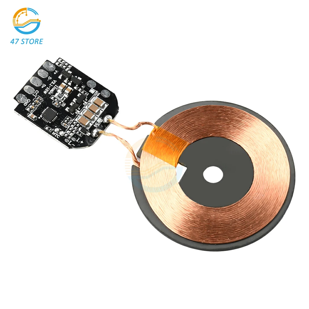 15W Wireless Charger โมดูลเครื่องส่งสัญญาณแผงวงจร PCBA สําหรับ Qi Coil สําหรับ Magsafe Fast Wireless Charger โมดูลอุปกรณ์เสริม