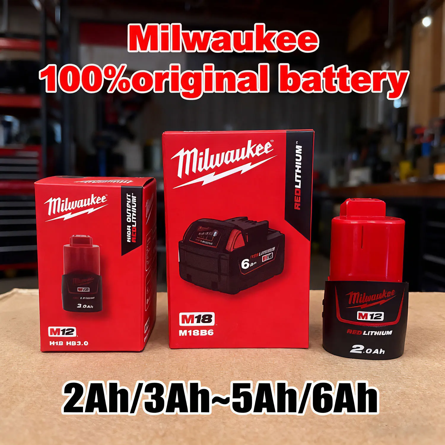 Milwaukee M12/M18 12V Power Tool Lithium Battery 48-11-2411 48-11-1860 1850 1840 mil-12a lim B6 2Ah/
