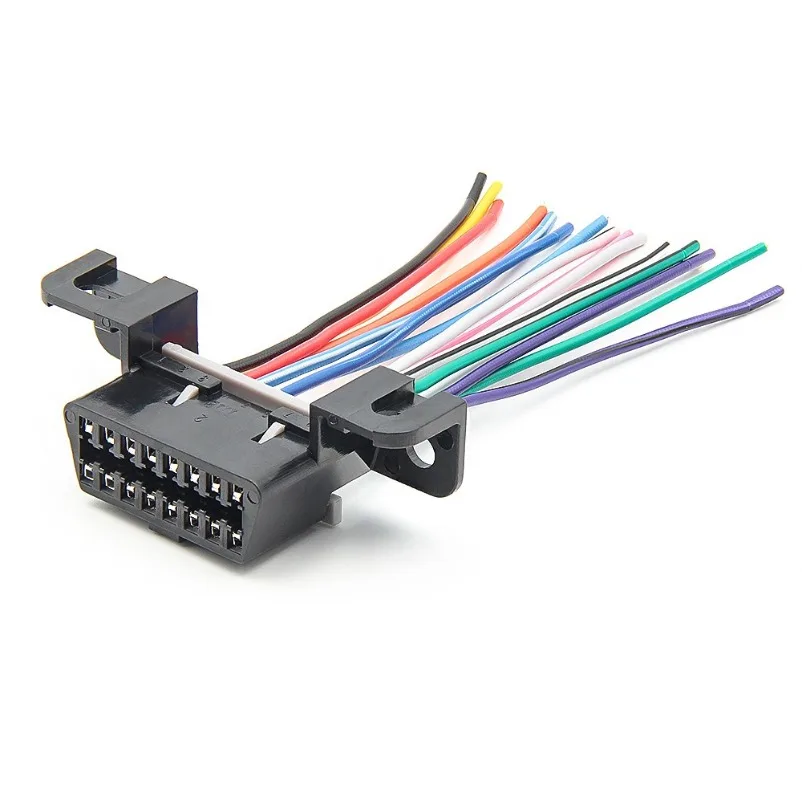 J1962F Fixed Terminal Female Open Wire 16pin Full Needle Color Wire Female 10cm DIY Wire