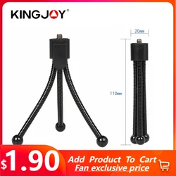 KINGJOY Universal Smartphone Mini Tripod Portable Metal Stand Flexible For Canon Sony Nikon Digital Camera Webcam Cellphone