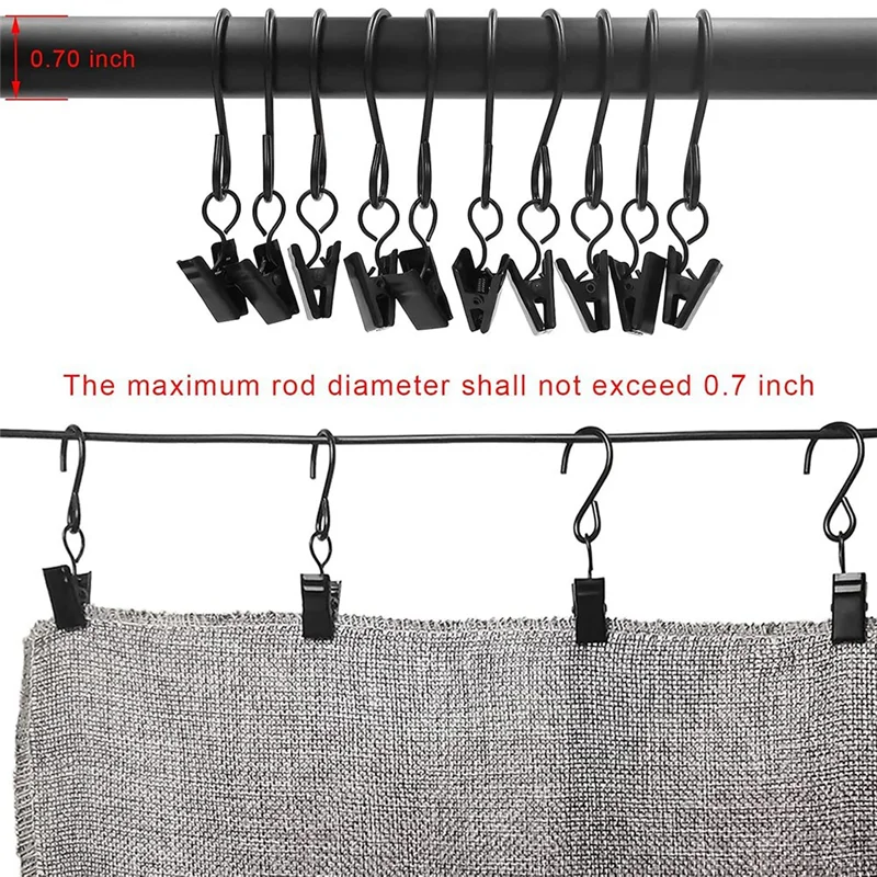 

ABKO-50PCS 3-Inch Long Stainless Steel S Hooks For Efficient Hanging - Lights, Curtains And Crafts