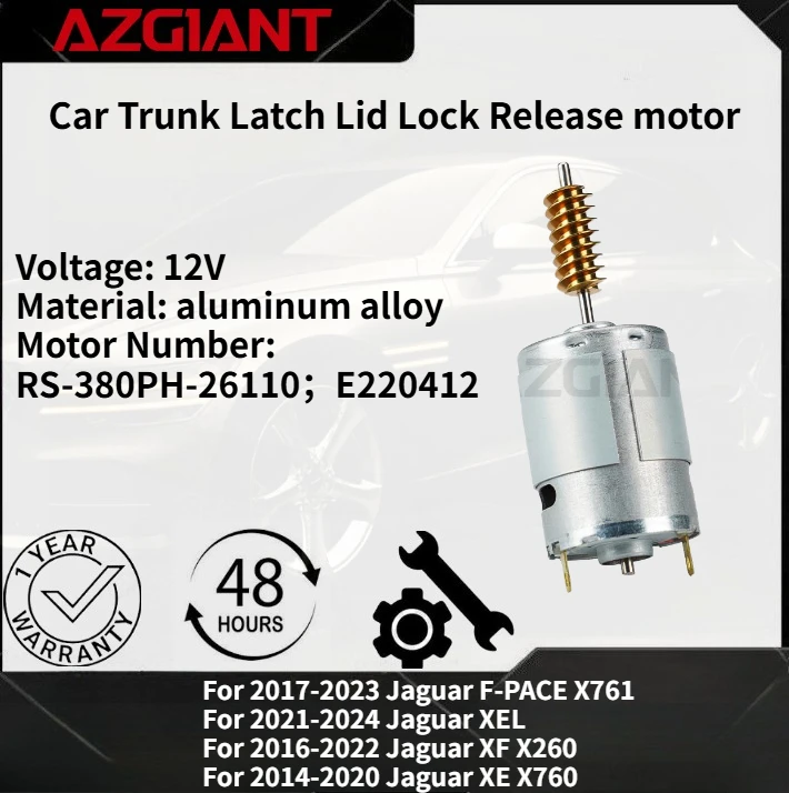 

For 2017-2023 Jaguar F-PACE X761/XF X260 2016-2022 Car Trunk Latch Lid Lock Release motor New high-quality parts OEM Accessories