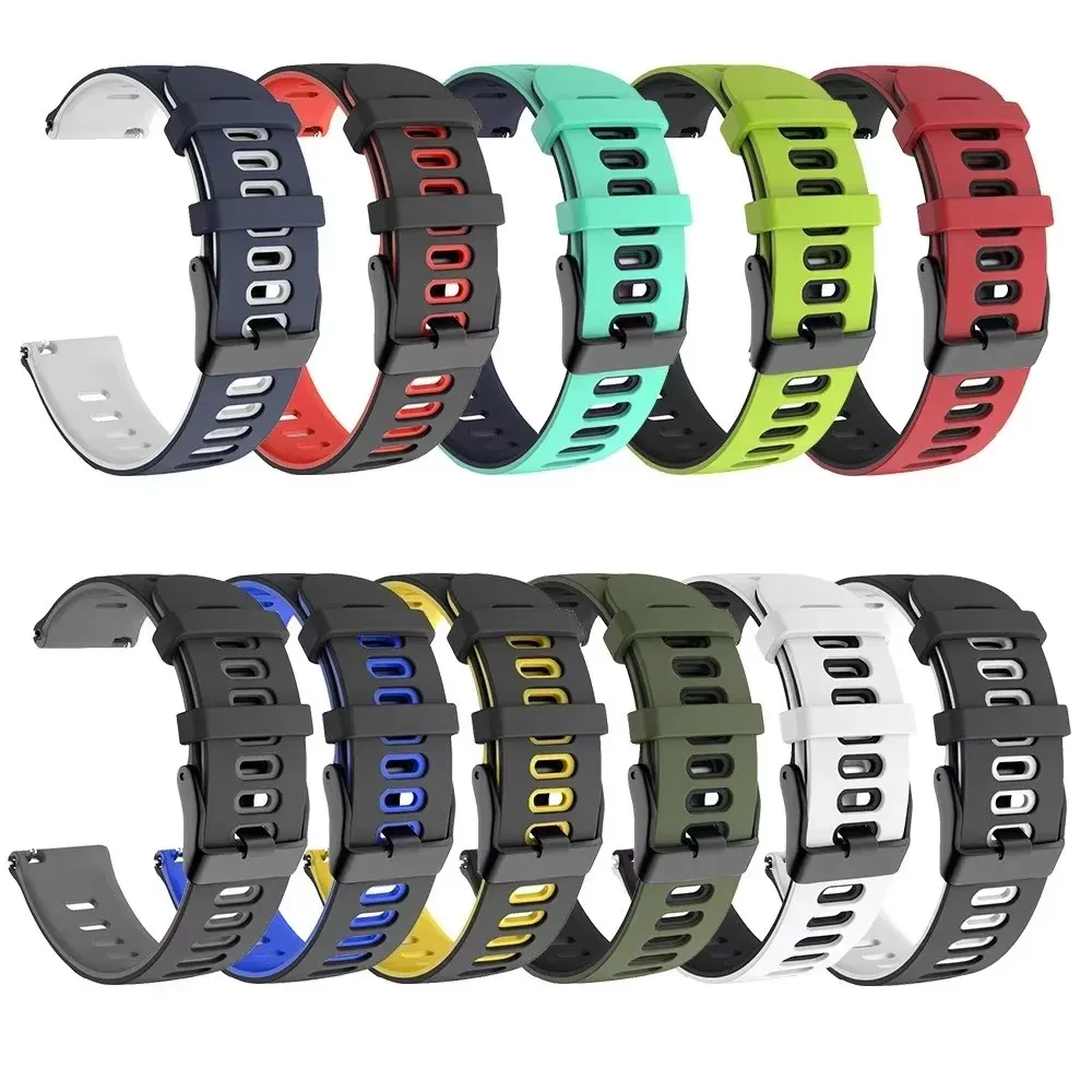 Esporte pulseira de silicone para huawei relógio gt5 gt5pro 46mm banda para huawei relógio gt2 3 4 46mm 42mm gt2pro gt2e gs3 3i gspro 20mm 22mm