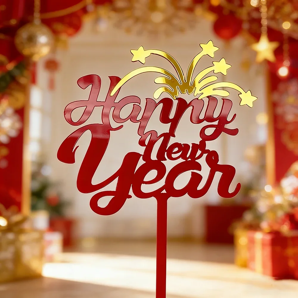 2026 Jahr des Pferdes Acryl-Tortendekoration Frohes Neues Jahr Party Backen Kuchendekoration Chinesisches Neujahr Frühlingsfest
