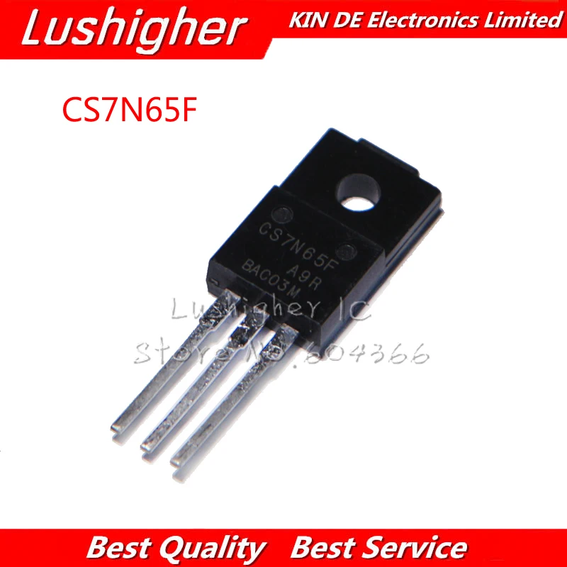 10pcs CS7N65F TO-220F CS7N65FA9R TO220F CS7N65FB9R CS7N65 7N65