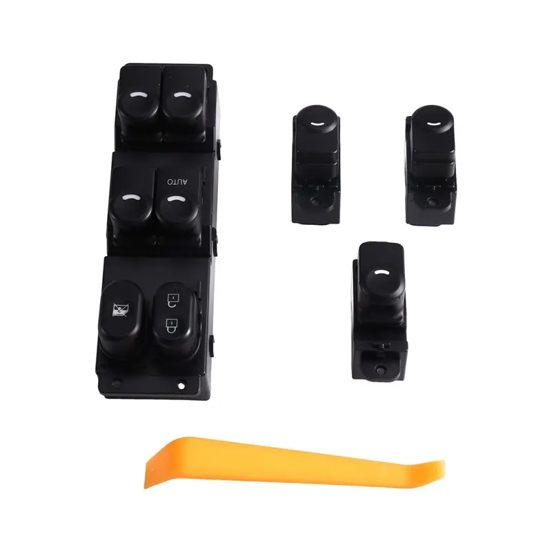A58X-Front Left Window Control Switch 4PCS 93570-1R211 93580-1R200 For Accent 2015 2016 2017 Passenger Button