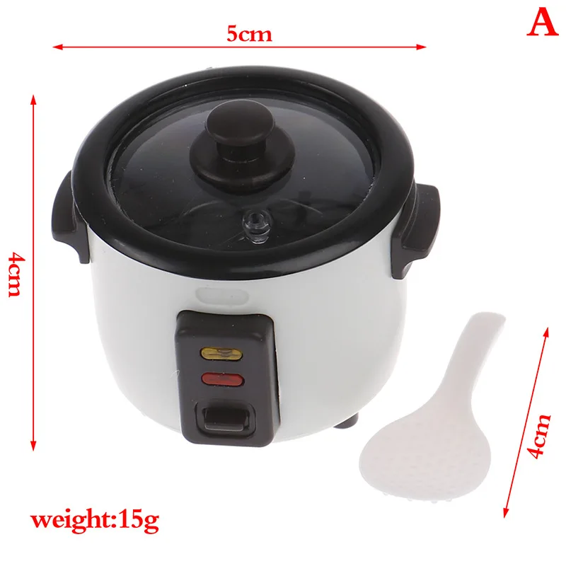 1:12 Dollhouse DIY Accessories Mini Simulation Small Appliances Rice Cooker Coffee Maker Toaster Radio Juicer Play House Toys