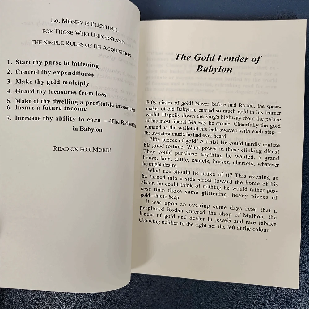 

The Richest Man In Babylon By George S. Clason Financial Success Inspirational Reading English Book
