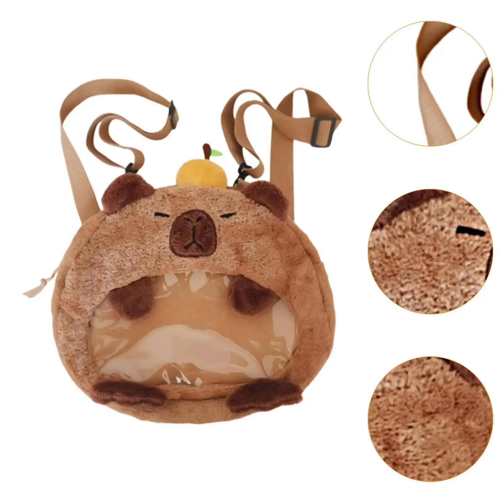 Capybara Backpack แฟชั่นกระเป๋าเป้สะพายหลังการ์ตูนน่ารักสําหรับการเดินทางช้อปปิ้งบนท้องถนน