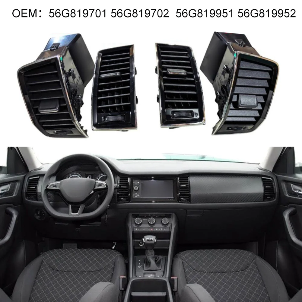 1x Dashboard Air Vent 56G819701 (Left),56G819702 (Right),56G819951 (Center-Left),56G819952 (Center-Right) For Skoda For Kodia 17