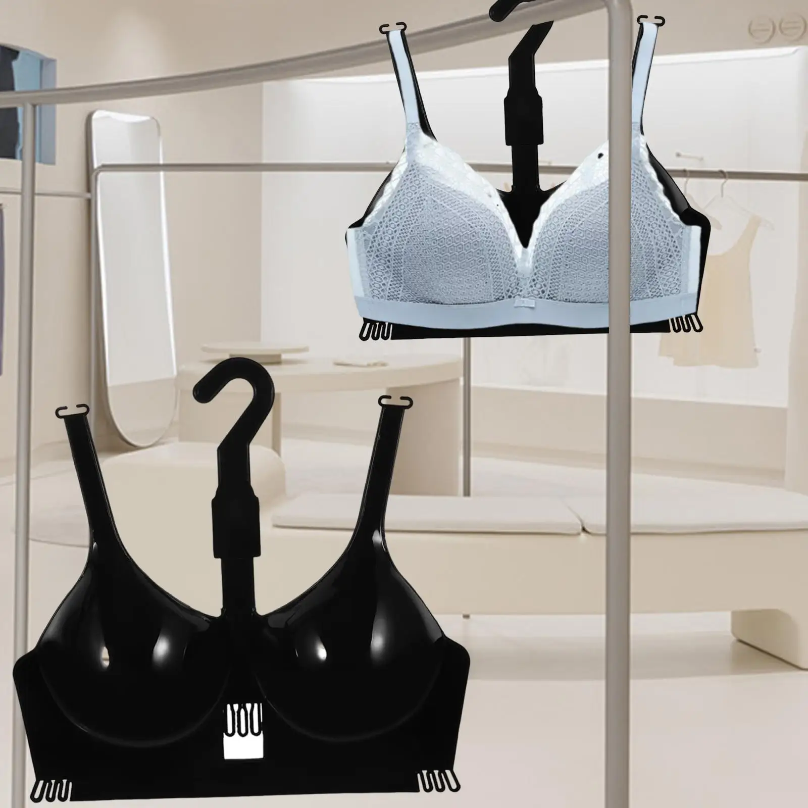 Bra Rack Display Gift Lingerie Hanger Bra Rack Storage Organizer Underwear Hanger for Home Store Wardrobe Lingerie Shop Bedroom