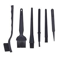 6Pcs Anti-Static Cleaning Brush Set with Tweezers & Hard Bristle for Keyboard, Car, and for household Appliances