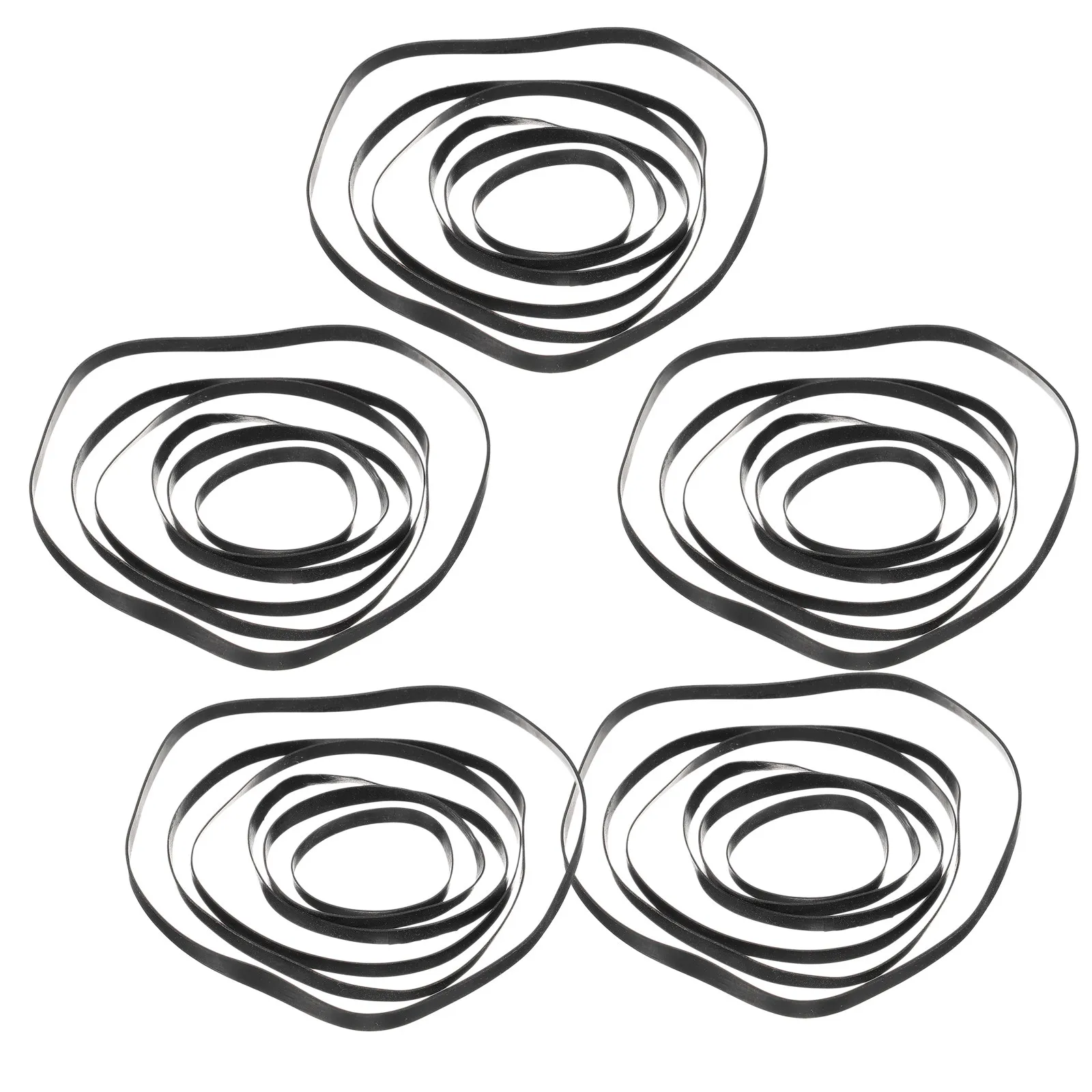 50Pcs Flat Cassette Belts 4Mm Replacement Drive Belts for Cassette Player Recorder Dvd Mechanism Smooth Function