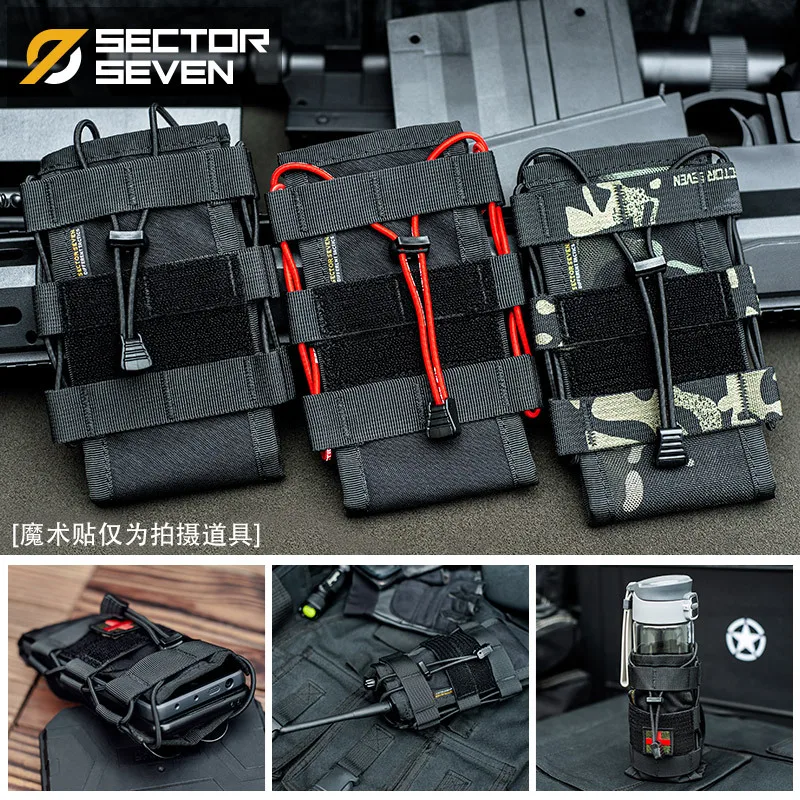 Multi-functional Quick Release Tactical Molle Walkie Talkie Pouch Outdoor Hunting Intercom Bag Mobilephone Water Bottle Pouch