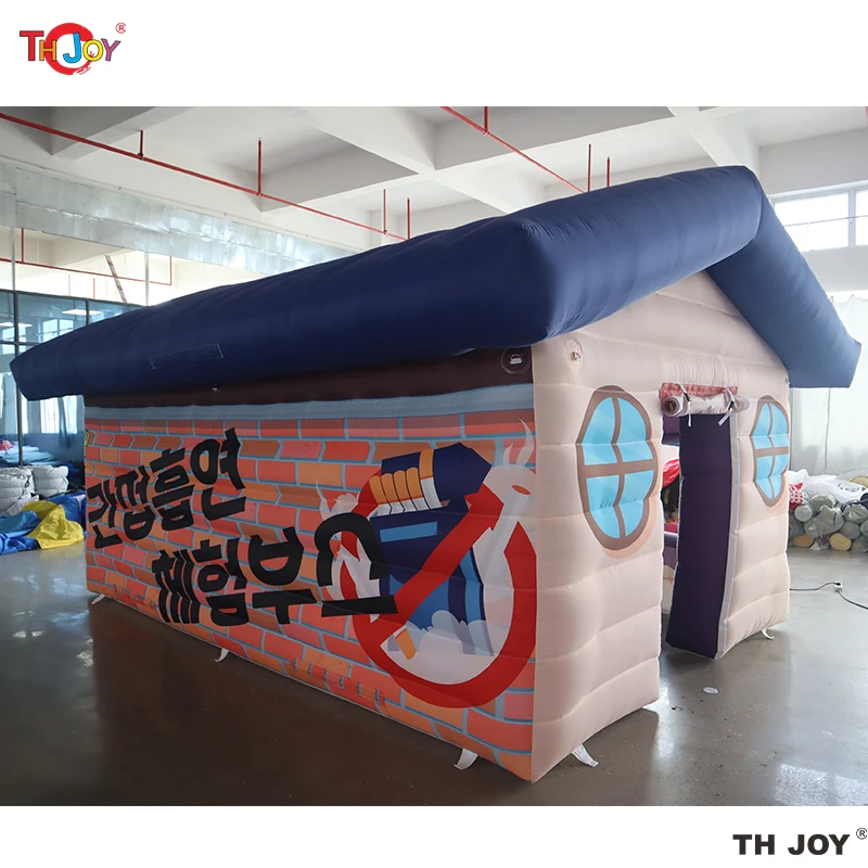 Tienda inflable de la cabina de la casa de Navidad de la gruta de Santa del invierno del nuevo diseño