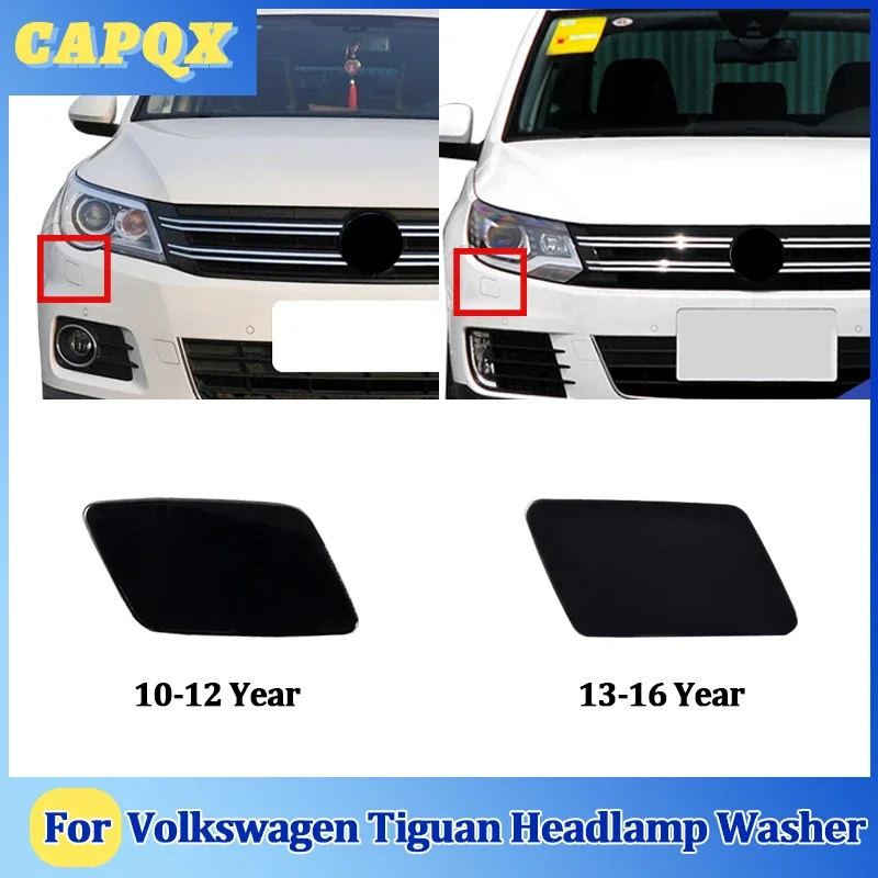 For Volkswagen Tiguan  2010 11 12 13 14 15 16 Front Bumper Headlight Washer Spray Nozzle Cover Headlamp Washer Jet