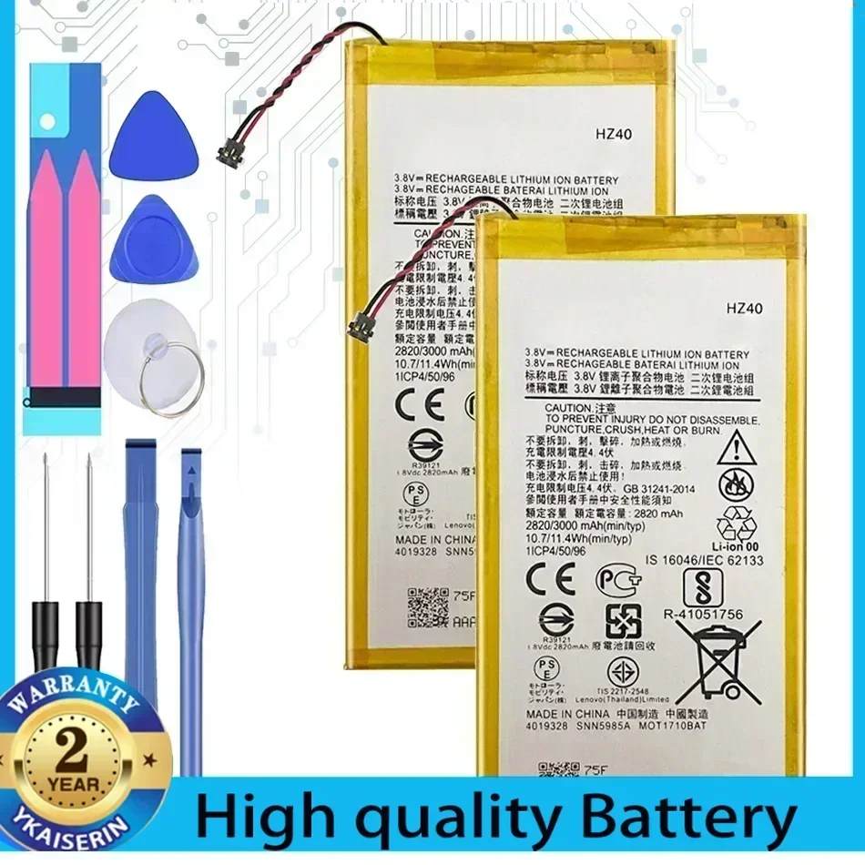 HZ40 3000mAh Battery for MOTO Z2 Play Z2Play XT1710 XT1710-06 XT1710-08 XT1710-09 XT1710-11 Phone Bateria Warranty + Track NO