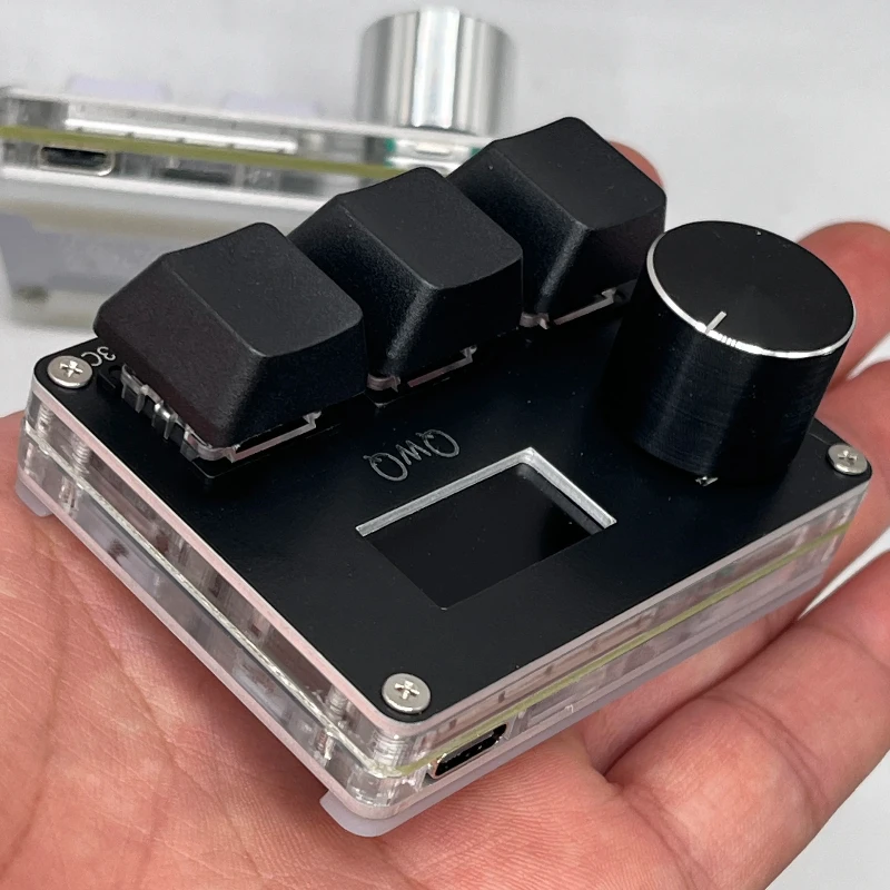 

НОВЫЕ переключатели Холла O3C SayoDevice OSU O3C с быстрым триггером, магнитные розовые переключатели, клавиатура с ручкой, экран, копия, паста, выстрел на заказ