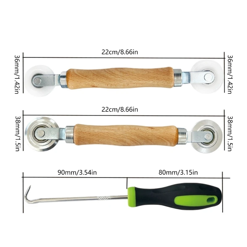 DONG Screen Tool Screen Roller Tool with Bearing Spline Tool Screen Repair Tool