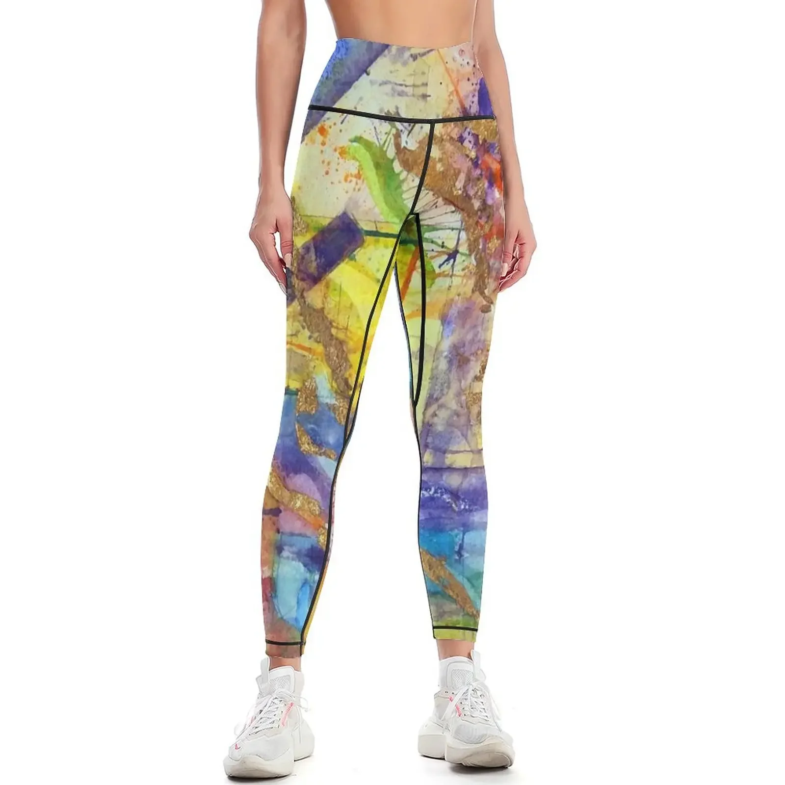 

My Mondrian Leggings active wear Women's sports pants Women's trousers legging pants raises butt Womens Leggings