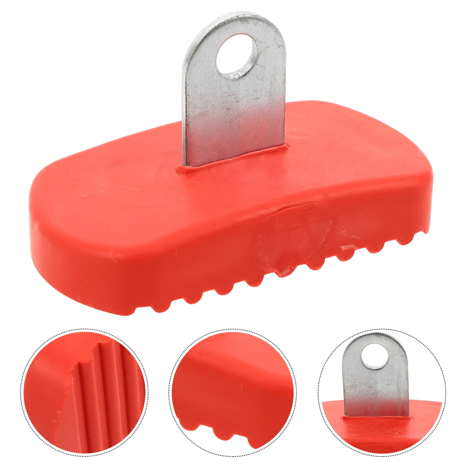 Ladder Foot Pads Red 3.66x2.17x1.97in Anti Skid Stair Feet Replacement Pads for Loft Wooden Attic Step Ladder Foot Covers