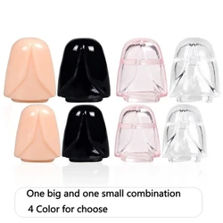 Silicone Reusable Glans Rings Penis Sleeve Condom Cock Foreskin Ring Lasting Time Extension Enlargement Adults Sex Toys For Men