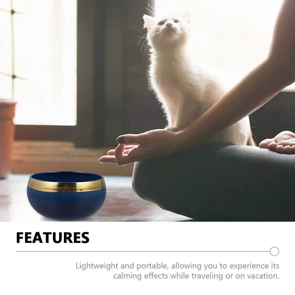 

1 Set Copper Singing Tibetan Sound Meditation Therapy Tool Yoga Set Bowl Handmade Lightweight Sound Bowl For Relaxation