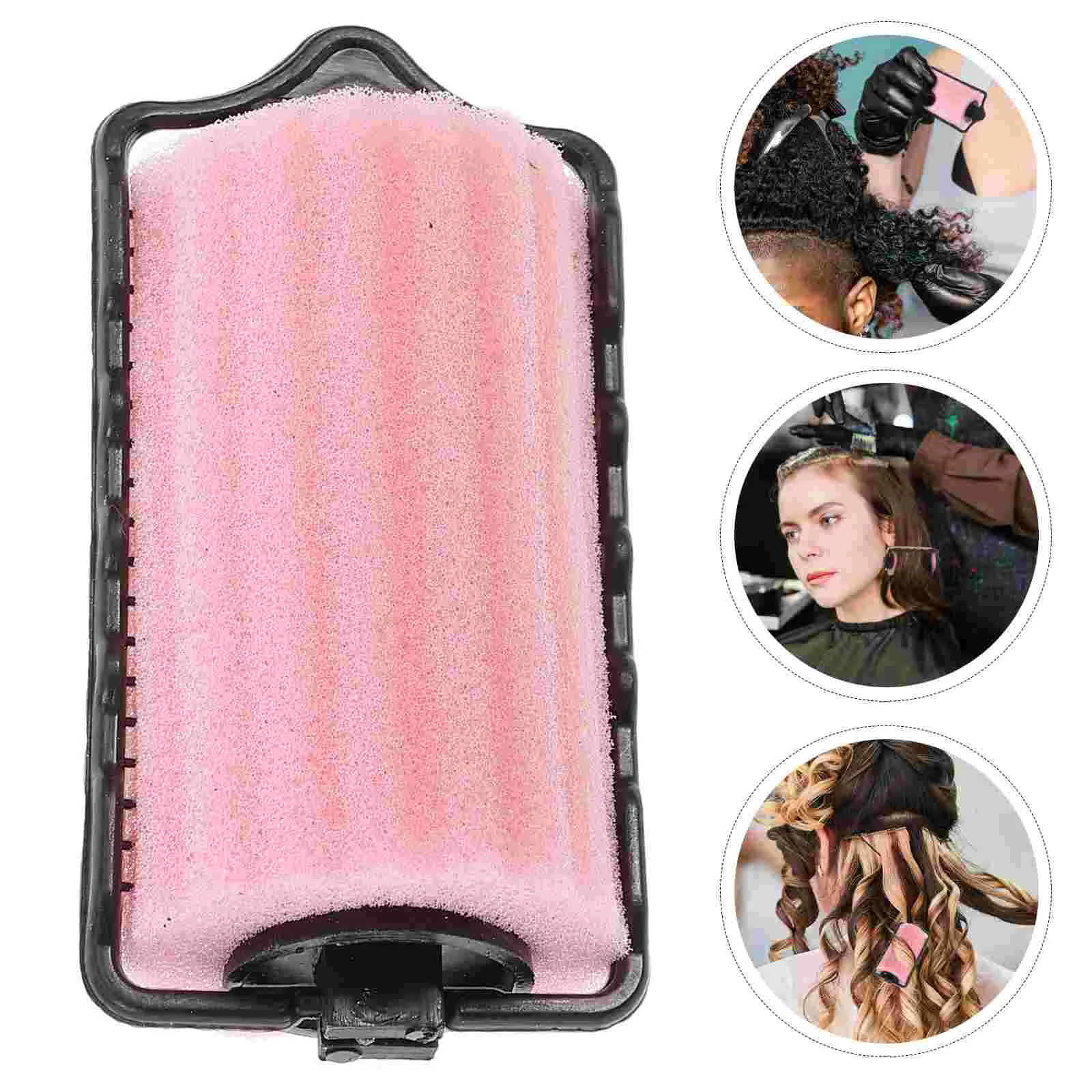 

8 Pcs Sponge Hair Curler Curlers Perm Kit for Men Foam Rollers Self Holding