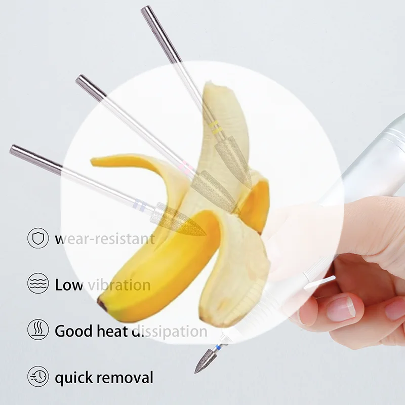 [1Pcs Cone Nail Drill Bits Machine Pedicure Foot Cuticle Clean Tools Nail File Grinding Head Gel Polish Removal Nail Art Tools