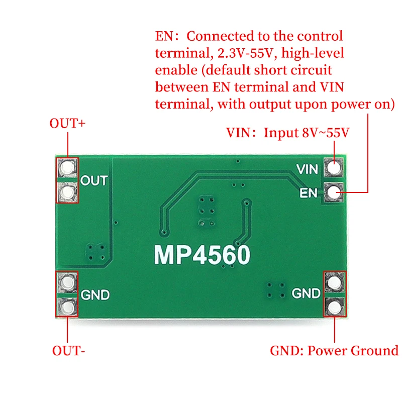 DC-DC Buck Module 2A Adjustable Voltage Regulator DC6-55V to 3-16V 3.3V 5V 9V 12V Stable Power Supply Board 1/5/10pcs