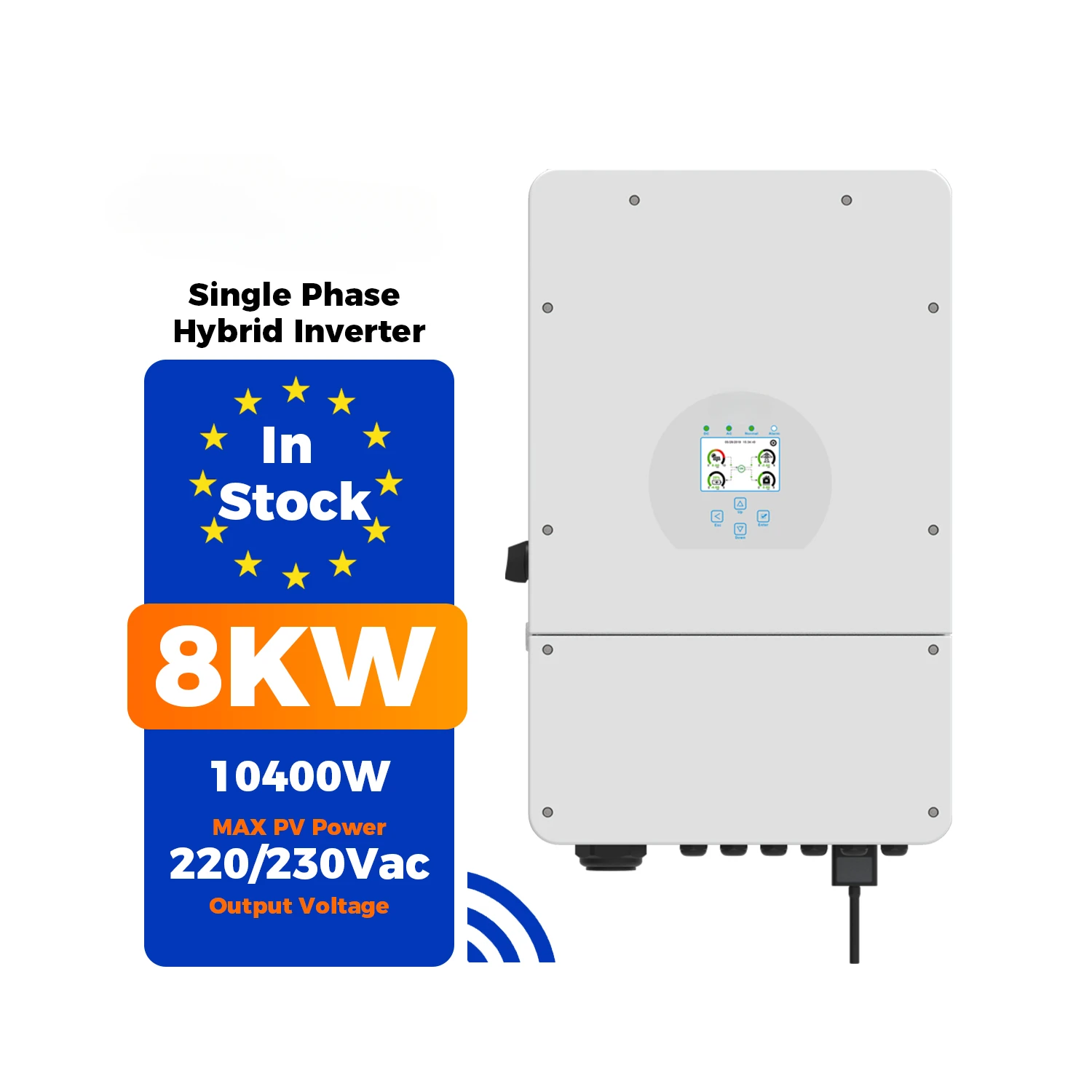 Eu In Stock SUN-8K-SG01LP1-EU Low Frequency Single Phase 8000W Solar Hybrid Inverter For Home