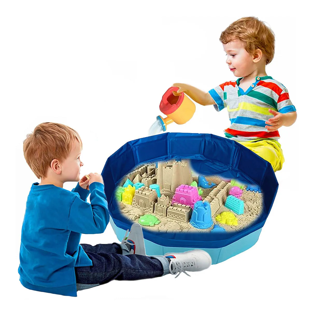 

Sand Table for Kids, Beach Toys Sand Sandbox Sensory Toys for Boys Girl, Children Summer Outdoor Activity Sand and Water Table