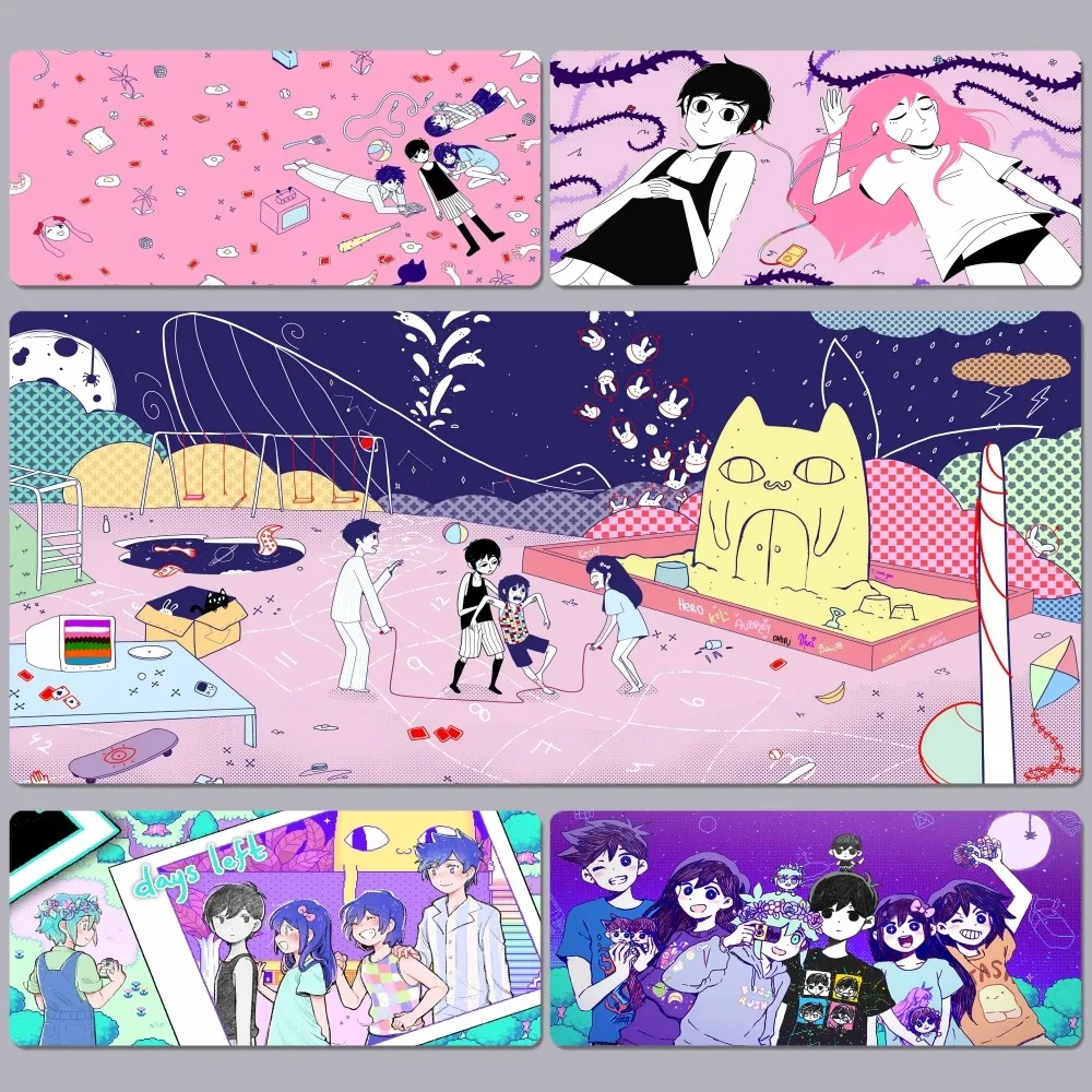 

Omori Tshirt Omori Fanart Omori Game Mousepad INS Tide Large Thickened Mouse Pad Oversized Gaming Keyboard Notebook Table Mat fo