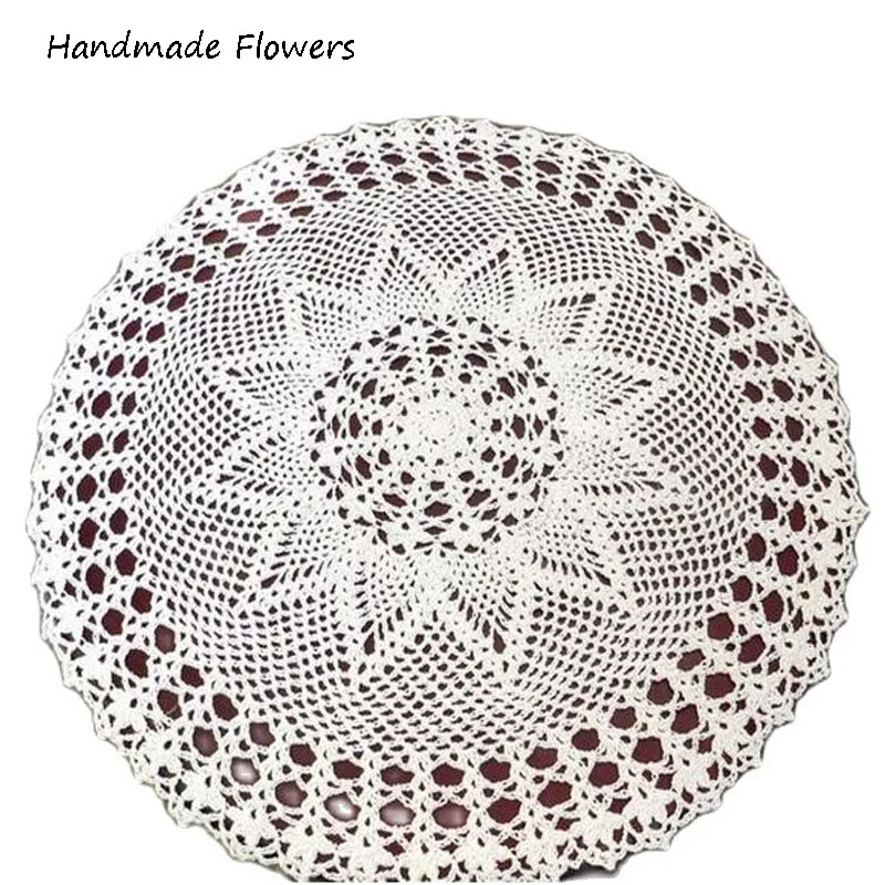 

NEW flower cotton table place mat cloth crochet placemat coaster wedding Christmas Kitchen Table decoration and accessories