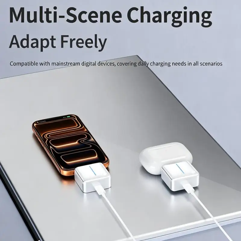 AI Smart Full Charge Disconnecter Type C Overcharge Protector Auto Disconnect Battery Saver Dual Mode Universal Device Adapter