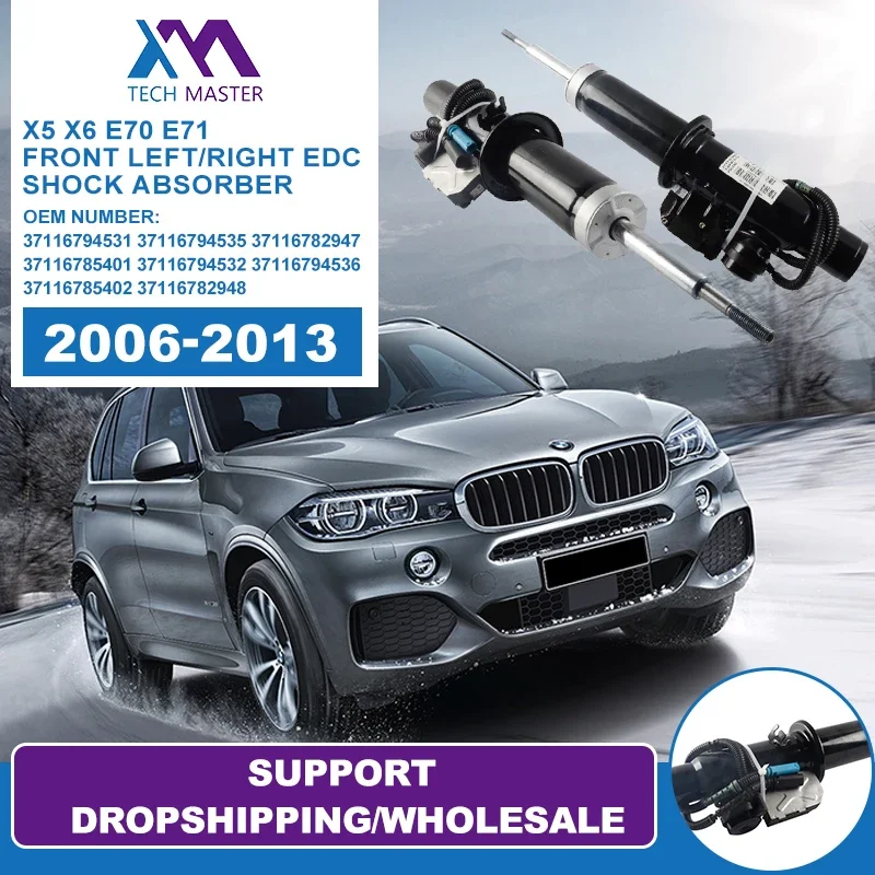 

Car EDC Air Suspension Shock Absorbers For BMW X5 X6 E70 E71 2006-2013 37116794531 37116794535 37116782947 37116785401
