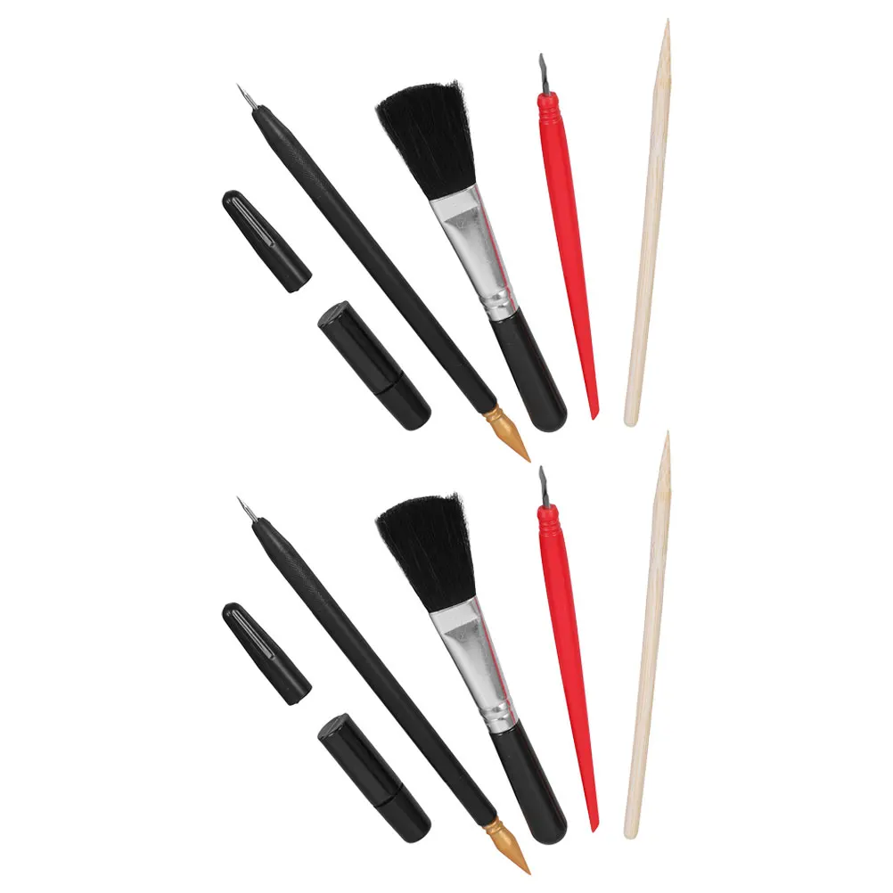 

10 PCS Scratch Painting Tools Board Scratching Pens Dual Tip for Artists Manual Scratcher Stylus